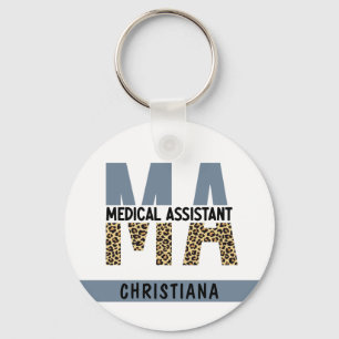 Aangepaste MA Medical Assistant-lade afdrukken Sleutelhanger