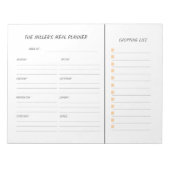Aangepaste Maaltijdplanner en boodschappenlijst Notitieblok (Voorkant)