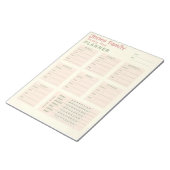 Aangepaste maaltijdplanner notitieblok (Schuin)