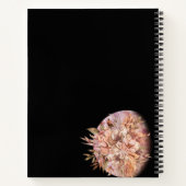 Aangepaste maan met halve maan en aanloopjournaal notitieboek (Achterkant)