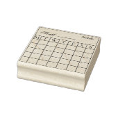 Aangepaste maandelijkse agenda planner rubberstempel (Stempel)