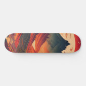 Aangepaste maanlicht berg waterverf skateboard (Horizontaal)