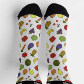 Aangepaste Maanpatroon met Persoonlijke Tekst Sokken (Top)