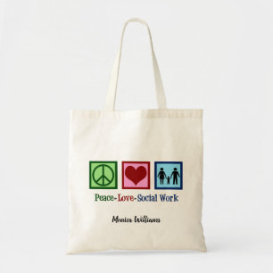 Aangepaste maatschappelijk werker betalen tote bag