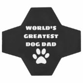 Aangepaste maatstekst van de grootste hond van de  voetbal (Enkel)