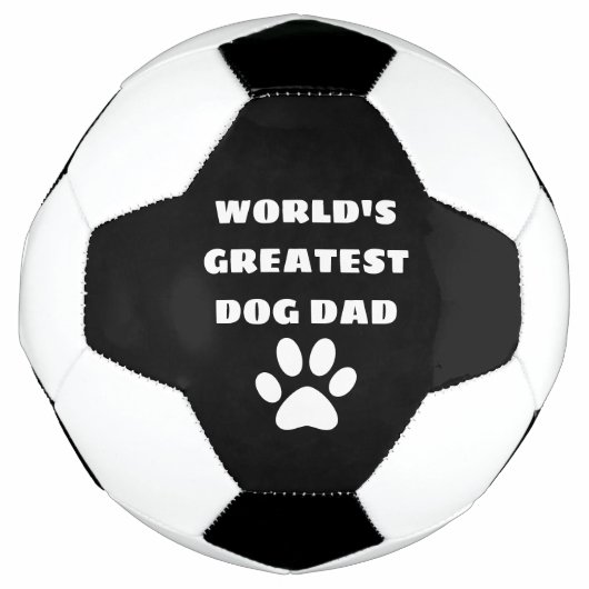 Aangepaste maatstekst van de grootste hond van de  voetbal (Voorkant)