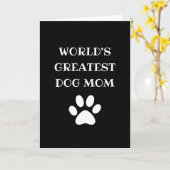 Aangepaste maatstekst voor mam van de grootste hon kaart (Gele Bloem)