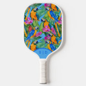 Aangepaste MacAw Orchid Spring Pickleball Paddle (Voorkant)