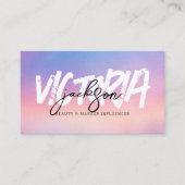 Aangepaste machine-influencer Vlogger Iridescent B Visitekaartje (Voorkant)