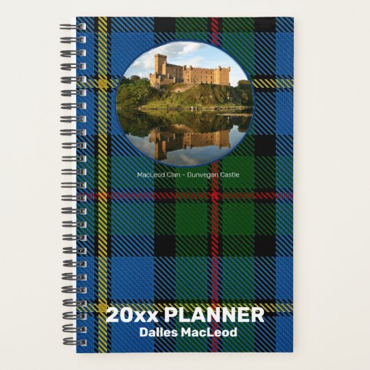 Aangepaste MacLeod Clan Dunvegan Castle Maandelijk Planner (Voorkant)