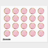 Aangepaste macro's ronde sticker (Vel)