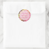 Aangepaste macro's ronde sticker (Tas)