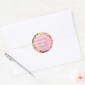 Aangepaste macro's ronde sticker (Envelop)