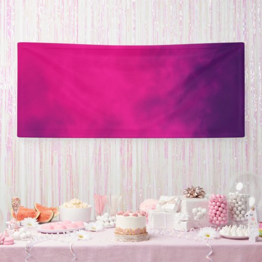 Aangepaste magenta-gradiëntbanner spandoek (Feest)