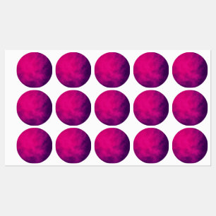 Aangepaste Magenta ronde labels