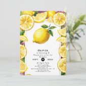 Aangepaste magische citroen verjaardag kaart (Staand voorkant)