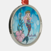 Aangepaste Magische Glitter Mermaid Ornament (Rechts)