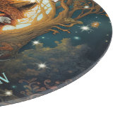 Aangepaste Magische Moonlit Celtic Fox Snijplank (Hoek)
