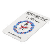 Aangepaste magneet Sweet Teacher Vrolijk Kerstfees (Linkerzijde)