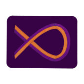 Aangepaste magneten voor orchidee en Oranje bewust (Horizontaal)