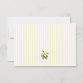 Aangepaste Magnolia Schildering Streep Preppy Bedankkaart (Achterkant)