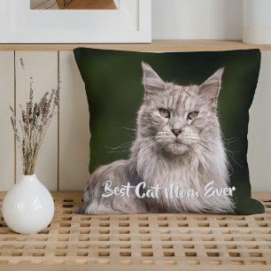 Aangepaste Maine Coon Cat Foto Kussen