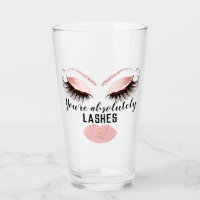 Aangepaste make-up artiest wimper roze kus girlspo