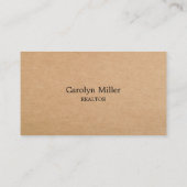 Aangepaste makelaar Foto & Gold Key Kraft Visitekaartje (Achterkant)