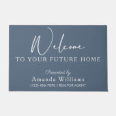 Aangepaste makelaar Gift Open Huis Deurmat (Voorkant)