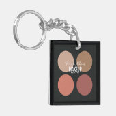 Aangepaste Makeup Palette Gift Bag Stuffers Sleutelhanger (Voorkant Links)