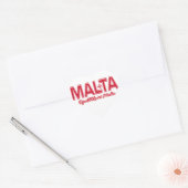 Aangepaste MALTA-stickers Hart Sticker (Envelop)