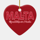 Aangepaste MALTA-versiering Keramisch Ornament (Achterkant)