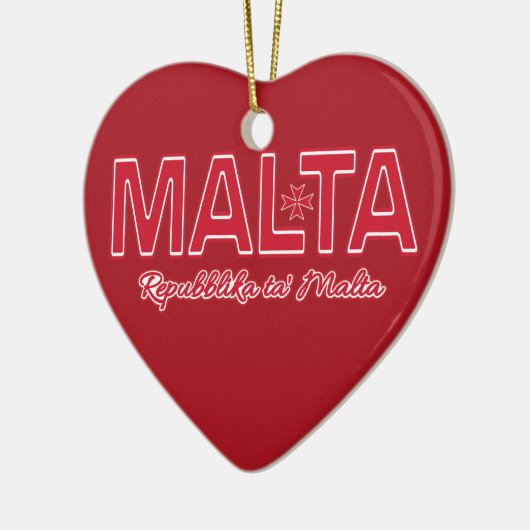 Aangepaste MALTA-versiering Keramisch Ornament (Links)