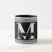 Aangepaste mam Aangepaste Mok voor zwart-wit monog (Midden)
