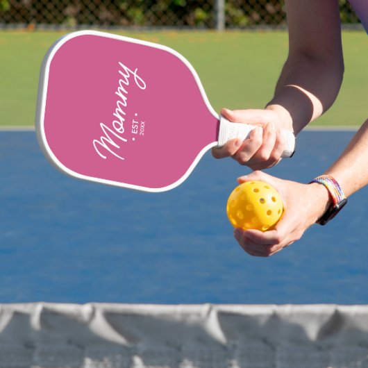 Aangepaste Mama Vastgesteld Jaar Roze Pickleball Paddle (Insitu)