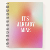 Aangepaste manifestatie gradiënt aura notitieboek (Voorkant)