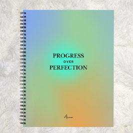 Aangepaste Manifestatie Gradient Aura Quote Notitieboek