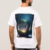 Aangepaste Mannen basisshirt T-shirt (Achterkant)