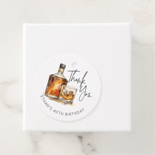 Aangepaste Mannen Biriskey Dank u Labels Whiskey (In situ)