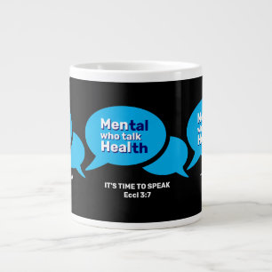 Aangepaste MANNEN DIE HEAL Mannen Mental Health Extra Grote Beker