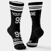 Aangepaste mannen sokken met football-jersey numme (Gebogen)