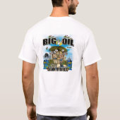Aangepaste Mannen Tall Hanes BIG OIL T-Shirt (Achterkant)