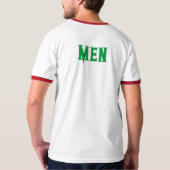 Aangepaste Mannen Tekst Kelly Groene Kleur Mannen T-shirt (Achterkant volledig)
