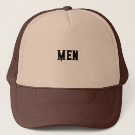 Aangepaste MANNEN Tekst Tan en Bruin Kleur Mooi Trucker Pet