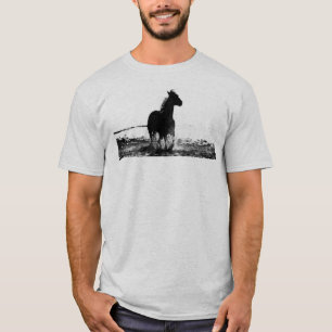 Aangepaste Mannen voor draaiende paarden voor- en T-shirt