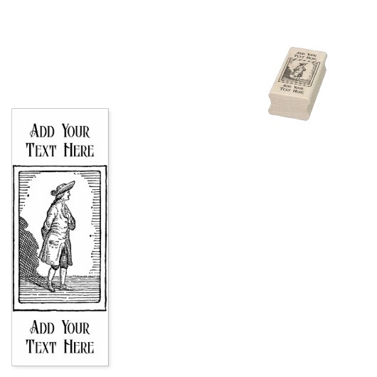 Aangepaste Maple Wood Stamp Rubberstempel (Gestempeld)