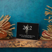 Aangepaste marathonloper 26.2 Keepasje Fotoplaat (Zijkant)