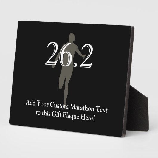 Aangepaste marathonloper 26.2 Keepasje Fotoplaat (Zijkant)