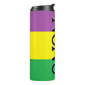 Aangepaste mardi Gras Fat Dinsdag Nola Tumber Cup Thermosbeker (Gedraaid links)