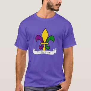 Aangepaste Mardi Gras fleur-de-lys T-shirt